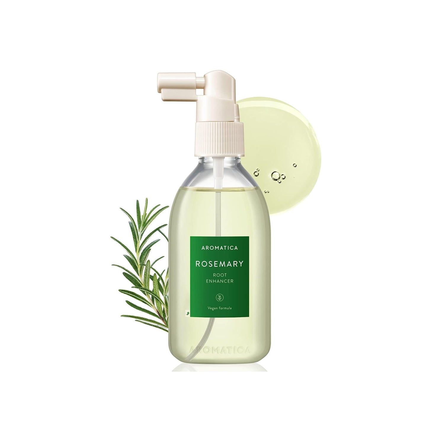 AROMATICA Rosemary Active V Anti-Hair Loss Tonic is a refreshing scalp treatment with Rosemary Leaf Oil and Menthol to energize and cool the scalp. It contains Salicylic Acid and Caffeine to support healthier hair growth and strengthen follicles. The tonic also includes Hydrolyzed Proteins and nourishing oils like Coconut, Jojoba, and Sunflower Seed Oils to strengthen and nourish hair. Biotin and Vitamin C boost hair health, while Cedarwood, Eucalyptus, and Lavender essential oils help maintain a balanced s