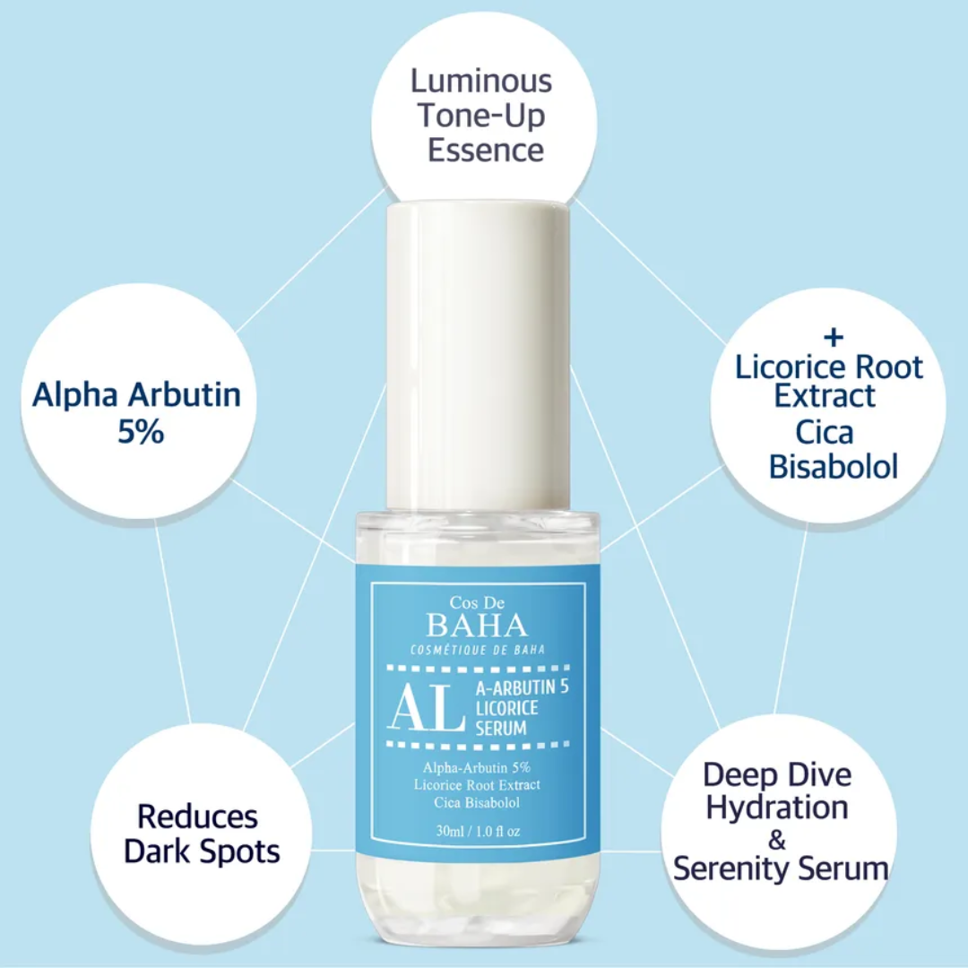 COS DE BAHA (AL) Alpha Arbutin 5% Licorice Serum 30ml