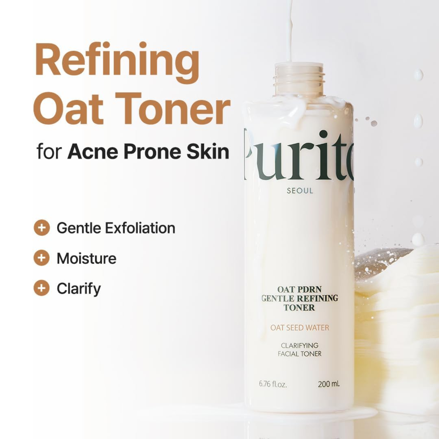 PURITO SEOUL Oat PDRN Gentle Refining Toner 200ml