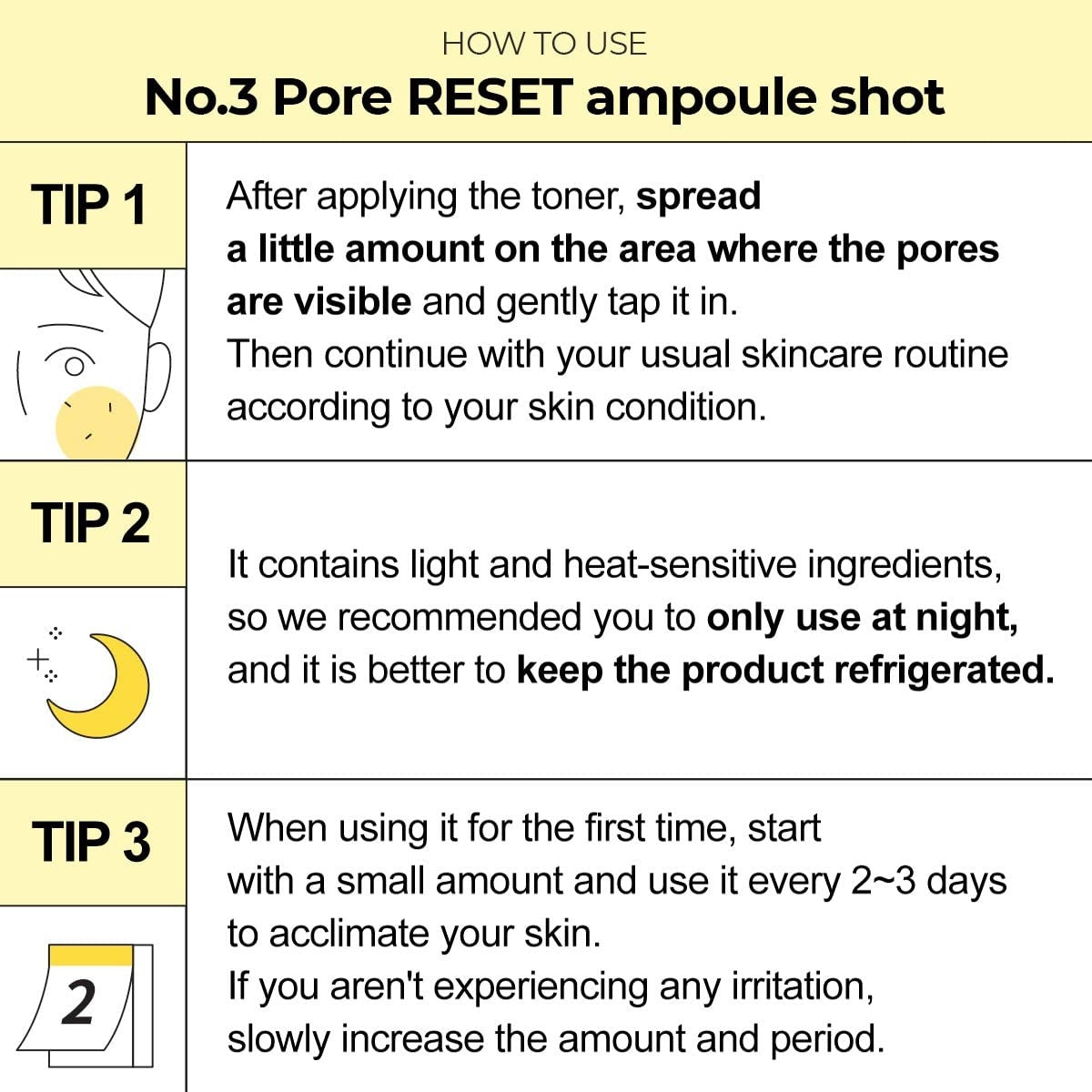 NUMBUZIN No. 3 Pore Reset Ampoule Shot 25ml