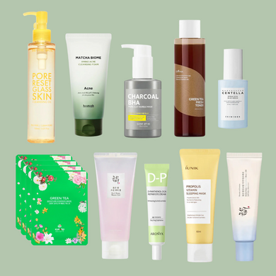 ELIKO GLOW 10 Step Korean Skincare Routine Set For Oily Skin Type