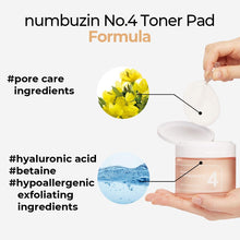 Load image into Gallery viewer, NUMBUZIN No. 4 Pore Zero Peeled Egg Toner Pad (70 Sheets)