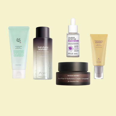 ELIKO GLOW 5 Step Korean Skincare Routine Set for Normal Skin Type