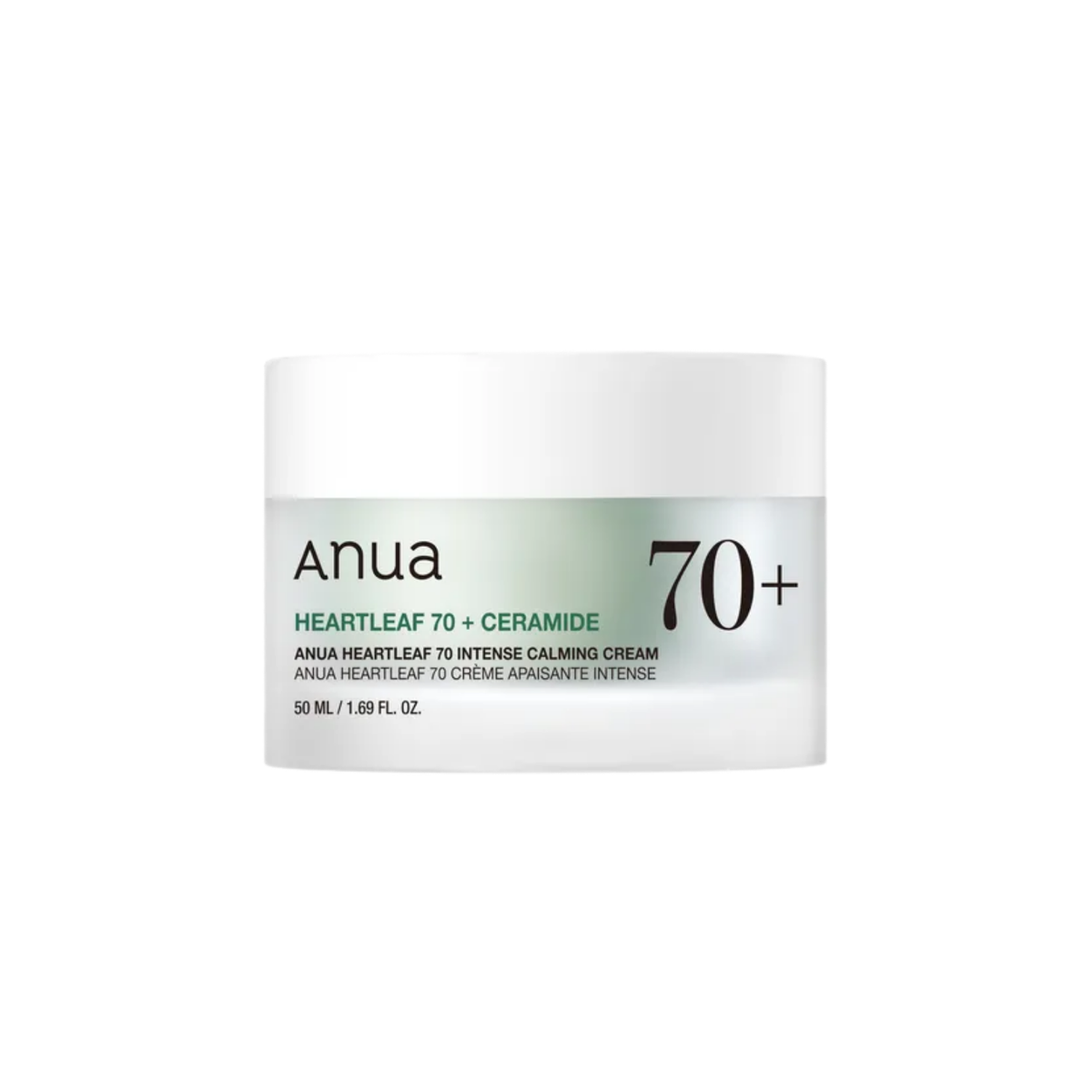 ANUA Heartleaf 70 Intense Calming Cream is a rich soothing moisturizer formulated with 70% Heartleaf to help calm sensitive, irritated, and stressed skin. Ceramide NP and Panthenol help strengthen the skin barrier and maintain moisture, while Adenosine supports smoother, firmer-looking skin. The nourishing texture leaves skin soft, comfortable, and hydrated. Suitable for dry, sensitive, dehydrated, irritated, and combination skin needing extra barrier care.