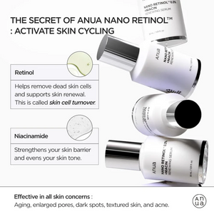 ANUA Nano Retinol 0.3% + Niacin Renewing Serum 