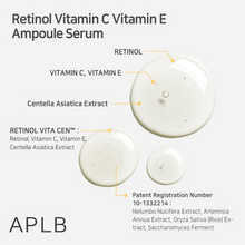 Load image into Gallery viewer, APLB Retinol Vitamin C Vitamin E Ampoule Serum 40ml