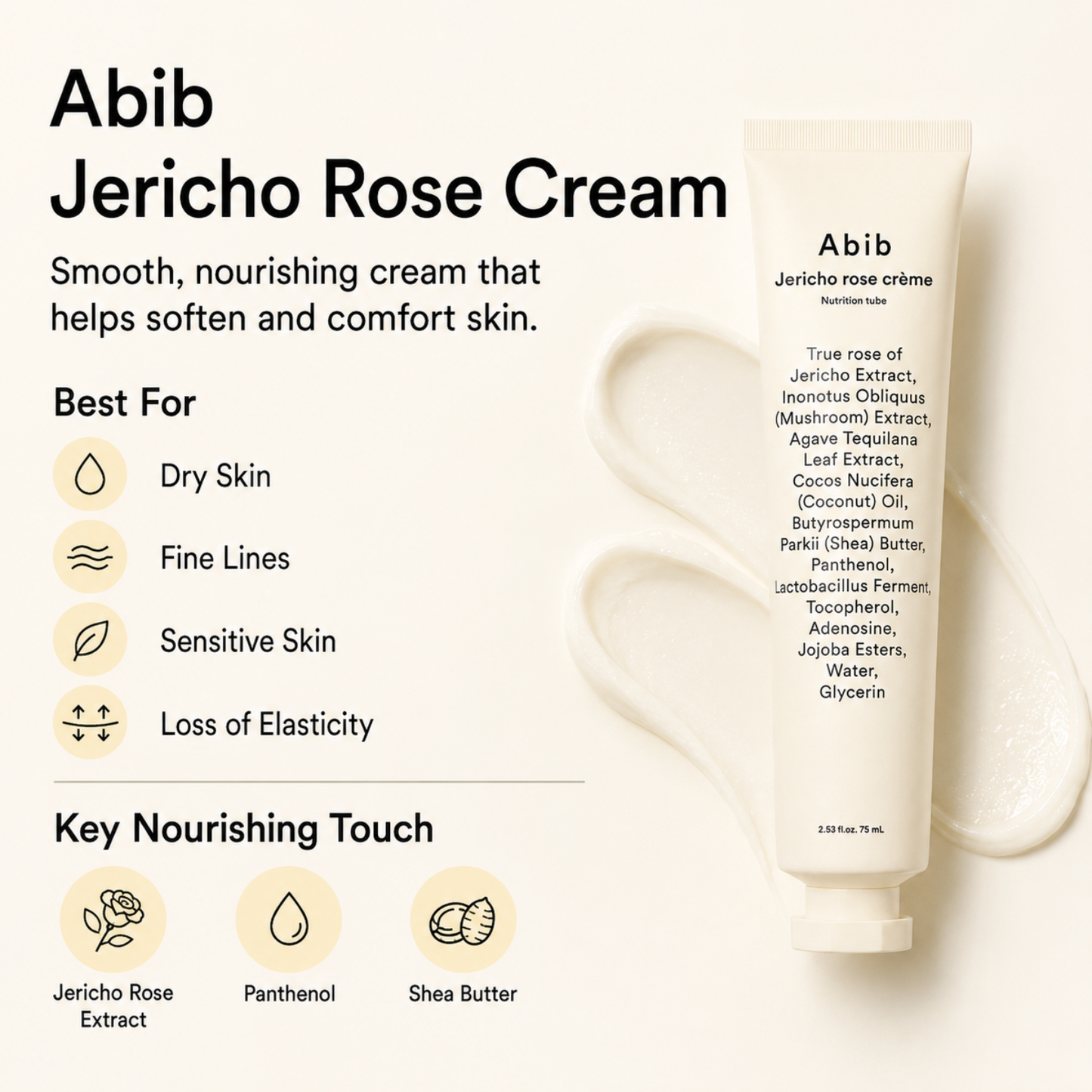ABIB Jericho Rose Cream Nutrition Tube 75ml