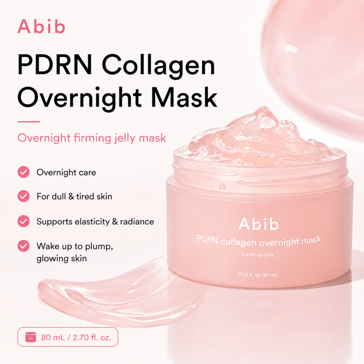 ABIB PDRN Collagen Overnight Mask Firming Jelly 80ml