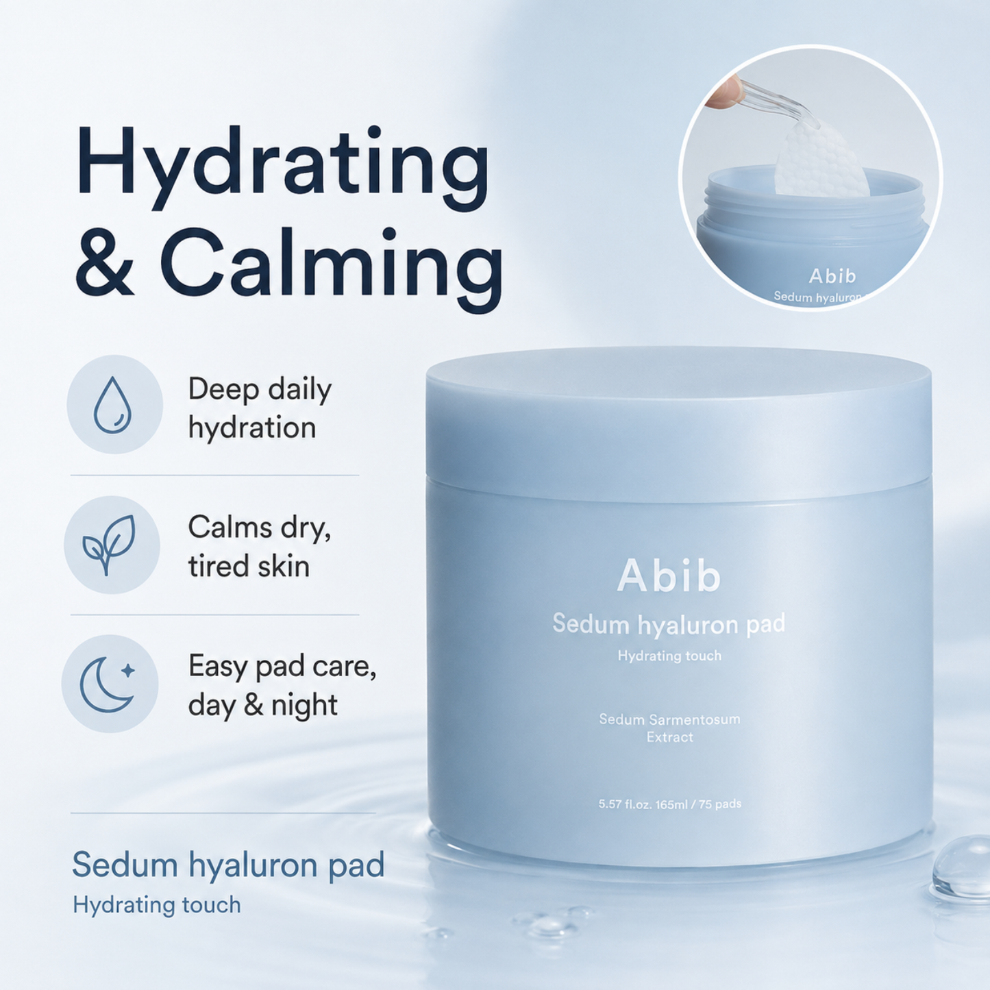 ABIB Sedum Hyaluron Pad Hydrating Touch  75ea