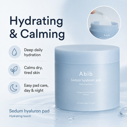 ABIB Sedum Hyaluron Pad Hydrating Touch  75ea