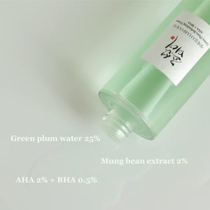 BEAUTY OF JOSEON Green Plum Refreshing Toner: AHA + BHA
