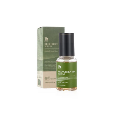 BENTON Deep Green Tea Serum is a refreshing and hydrating serum, infused with Camellia Sinensis Leaf Water and Extracts to soothe and nourish the skin. It features a blend of Green Tea, Houttuynia Cordata, and Centella Asiatica Extracts, which work together to calm irritation and provide antioxidant protection. The serum also contains multiple forms of Hyaluronic Acid for deep hydration, leaving your skin smooth, moisturized, and revitalized. Ideal for all skin types, especially for those seeking a lightwei