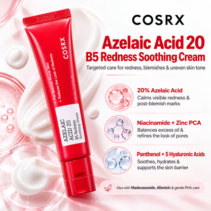 COSRX Azelaic Acid 20 B5 Redness Soothing Cream