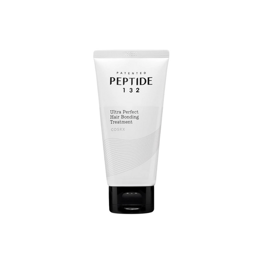 COSRX Peptide 132 Ultra Perfect Hair Bonding Treatment is a nourishing conditioner that helps repair and strengthen damaged hair. Infused with Tripeptide-132, Biotin, and Ceramides, it restores elasticity and smoothness. A blend of Argan, Jojoba, and Camellia Oils deeply moisturizes without weighing hair down. With Panthenol, Niacinamide, and Hyaluronic Acid, it leaves hair soft, shiny, and healthy. Finished with a refreshing citrus and woody scent, it's ideal for dry or chemically treated hair.