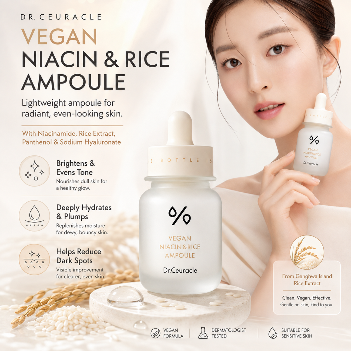 DR. CEURACLE Vegan Niacin & Rice Ampoule 30ml