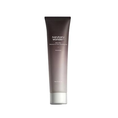 HARUHARU WONDER Black Rice Moisture 5.5 Soft Cleansing Gel is a gentle, pH-balanced cleanser designed to effectively cleanse the skin while maintaining moisture. Enriched with Oryza Sativa (Rice) Extract and Panax Ginseng Root Extract, it helps nourish and soothe the skin, leaving it soft and hydrated. Its mild formula, infused with natural plant extracts, makes it perfect for daily use on all skin types, offering a clean and refreshed feel without stripping the skin's natural barrier.