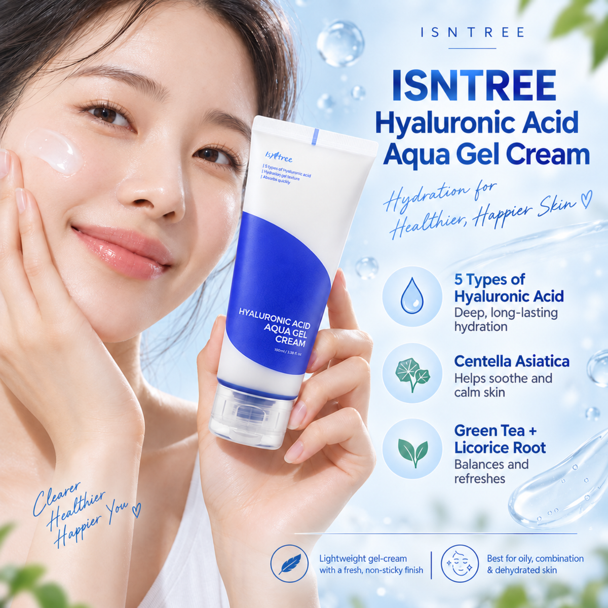 ISNTREE Hyaluronic Acid Aqua Gel Cream 100ml