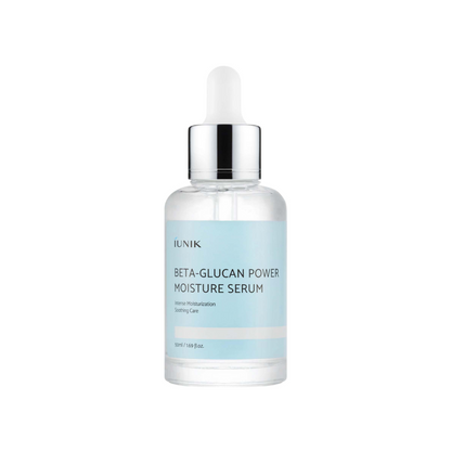 IUNIK Beta-Glucan Power Moisture Serum is a deeply hydrating serum designed to enhance your skin's natural moisture barrier. With a high concentration of Beta-Glucan, this serum effectively moisturizes and soothes the skin, reducing the appearance of fine lines and promoting a smoother, more supple complexion. Ideal for all skin types, it absorbs quickly, providing long-lasting hydration without a greasy feel.