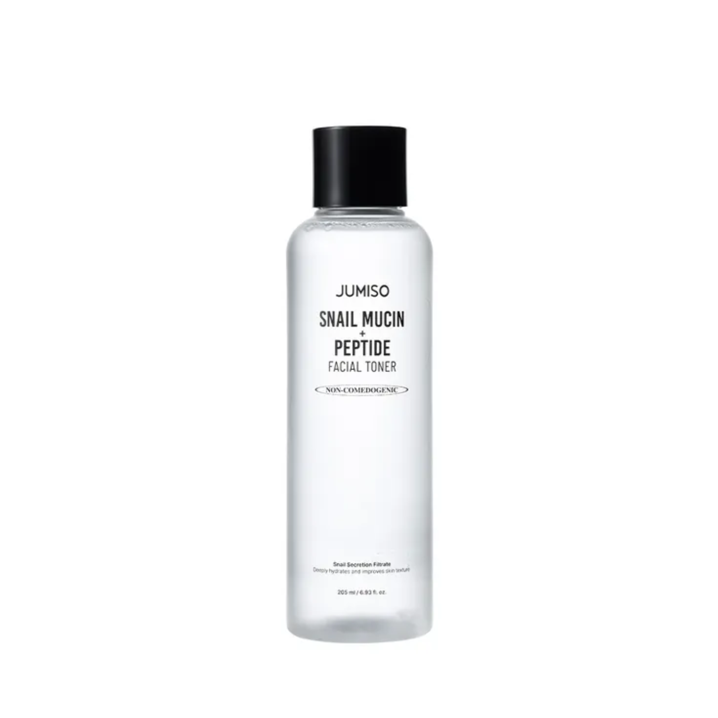 JUMISO Snail Mucin + Peptide Facial Toner is a repairing facial toner designed to hydrate, smooth, and support skin elasticity. Formulated with Snail Secretion Filtrate and multiple Peptides, it helps improve skin texture while soothing and strengthening the skin barrier. The lightweight formula delivers moisture and leaves skin feeling plump, balanced, and refreshed.