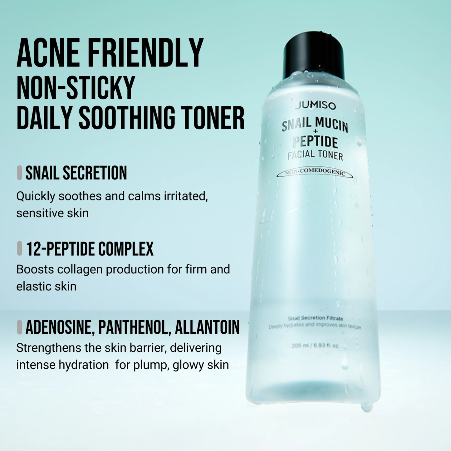 JUMISO Snail Mucin + Peptide Facial Toner 205ml