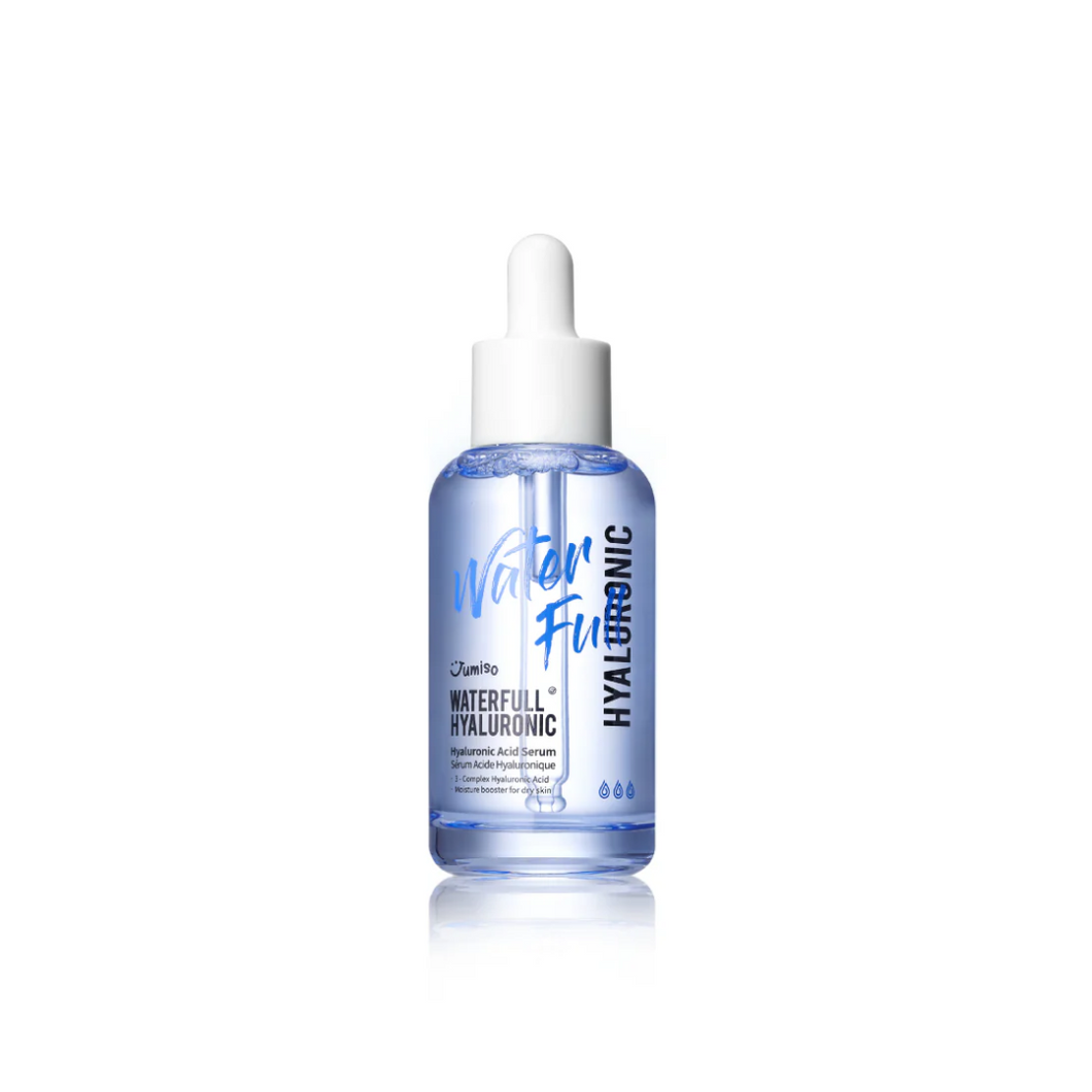 JUMISO Waterfull Hyaluronic Acid Serum is a deeply hydrating serum formulated with a blend of Sodium Hyaluronate, Hydrolyzed Hyaluronic Acid, and Hyaluronic Acid to deliver intense moisture to the skin. Enriched with Chlorella Vulgaris Extract, Panthenol, and Ceramide NP, it helps to strengthen the skin barrier, leaving the skin plump, smooth, and revitalized. Perfect for maintaining hydration throughout the day, this serum is ideal for all skin types, particularly those in need of extra moisture.