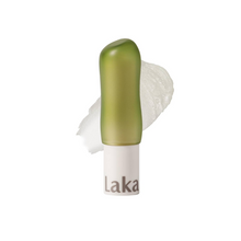 Load image into Gallery viewer, LAKA Soul Vegan Lip Balm #01 Clear is a nourishing, plant-based balm that delivers lasting hydration and a natural shine. Infused with Shea Butter, Sunflower Seed Oil, and Sweet Almond Extract, it softens and conditions your lips, while Hydrolyzed Hyaluronic Acid locks in moisture for a smooth, plump look. The lightweight, non-sticky formula includes refreshing citrus oils for a subtle, uplifting scent. Perfect for daily use to keep lips soft, hydrated, and healthy.