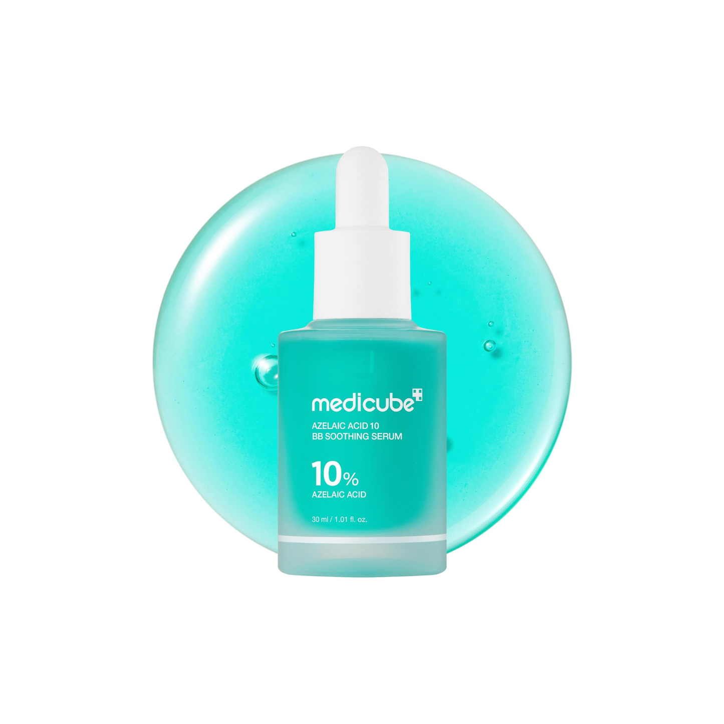 MEDICUBE Azelaic Acid 16 BB Soothing Serum is a lightweight treatment designed to help balance oil, calm irritation, and support clearer-looking skin. Formulated with a high concentration of Azelaic Acid, it helps reduce excess sebum while improving uneven texture and redness. Ingredients like Niacinamide, Centella Asiatica Extract, Panthenol, and Allantoin work together to soothe sensitive skin and maintain hydration. Ceramide NP, Squalane, and Shea Butter help support the skin barrier, leaving skin feelin