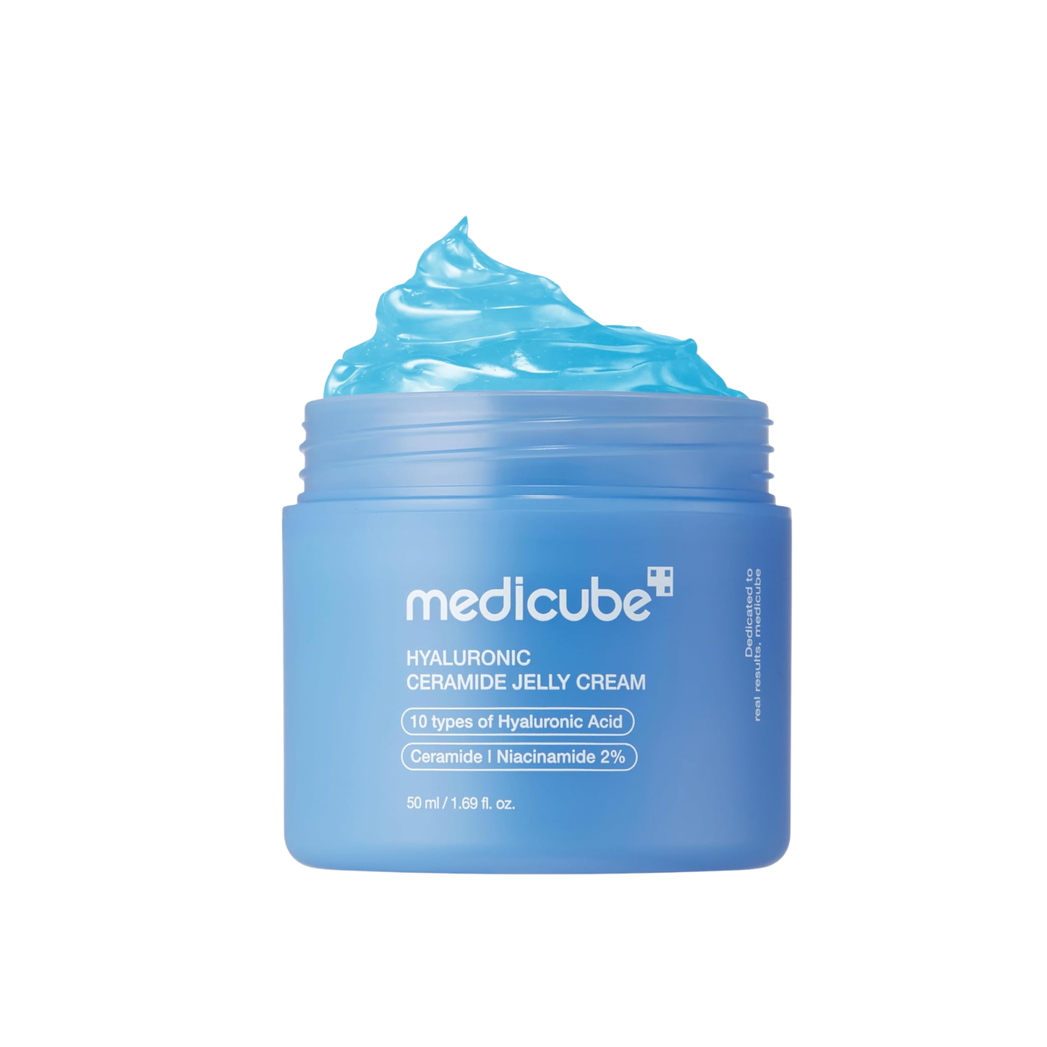 MEDICUBE Hyaluronic Ceramide Jelly Cream is a lightweight and hydrating moisturizer designed to strengthen and protect the skin barrier. Enriched with multiple forms of Hyaluronic Acid, Ceramides, and Cholesterol, it delivers deep, long-lasting moisture while keeping the skin soft and balanced. With added Niacinamide, Ectoin, and Peptides, this jelly cream helps improve skin texture, support elasticity, and maintain a healthy, radiant complexion. The refreshing gel texture absorbs quickly without heaviness,