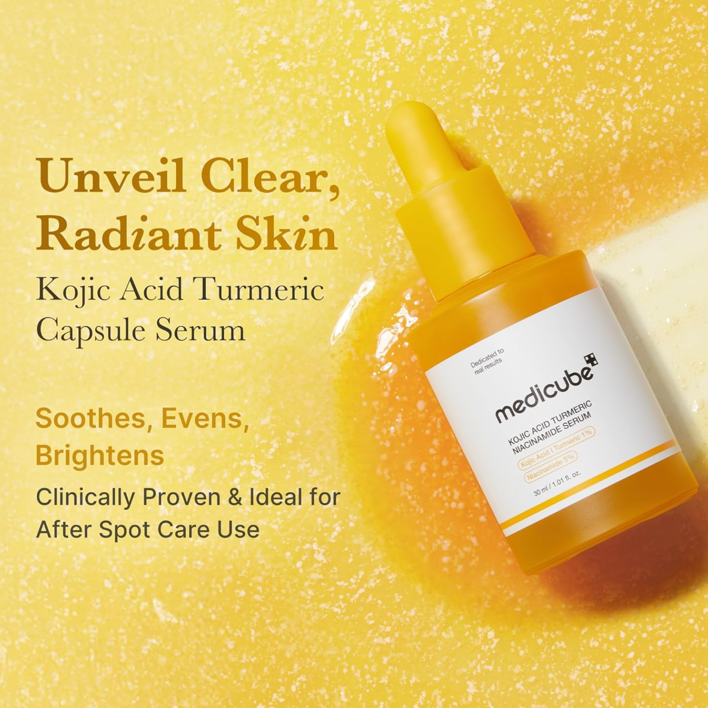 MEDICUBE Kojic Acid Turmeric Niacinamide Serum 30ml