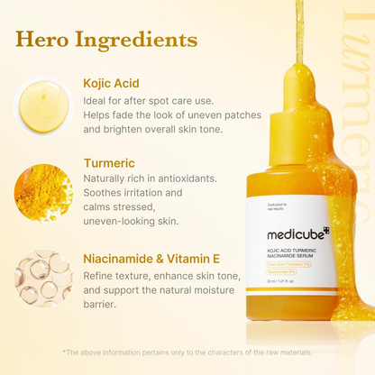 MEDICUBE Kojic Acid Turmeric Niacinamide Serum 30ml