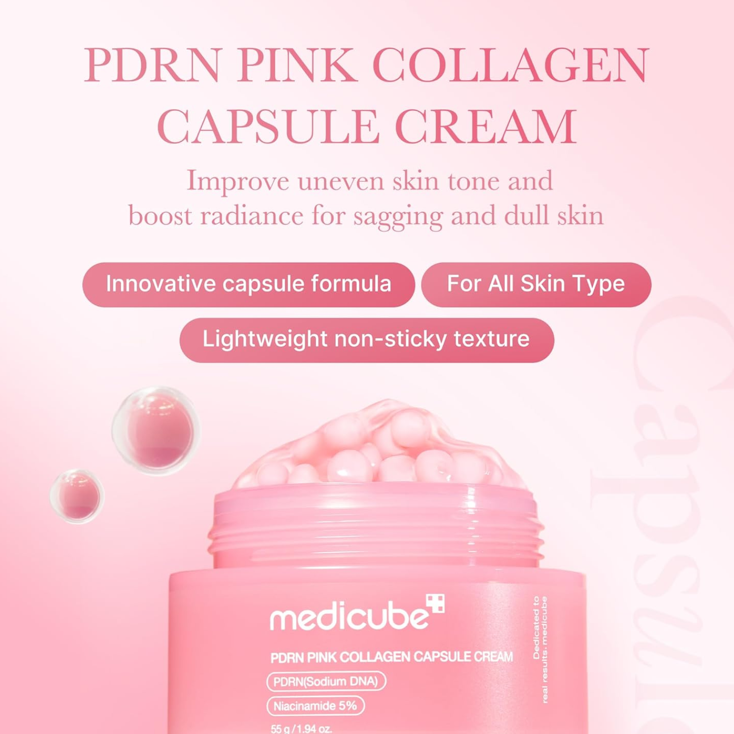 MEDICUBE PDRN Pink Collagen Capsule Cream 55g