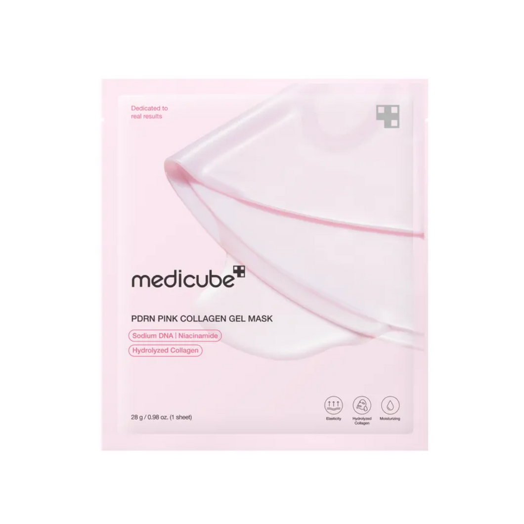 MEDICUBE PDRN Pink Collagen Gel Mask is a soothing and rejuvenating mask designed to revitalize your skin. Infused with Hydrolyzed Collagen, Niacinamide, and Copper Tripeptide-1, it deeply hydrates, firms, and improves skin elasticity. Enriched with Adenosine and Panthenol, it helps to smooth fine lines and boost skin radiance. The lightweight gel formula calms and refreshes, leaving your skin feeling nourished and rejuvenated. Perfect for an at-home spa experience to restore your skin’s healthy glow.