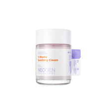 Load image into Gallery viewer, NEOGEN V. Biome Soothing Cream is a calming and hydrating cream designed to soothe sensitive and irritated skin. Formulated with Niacinamide, Panthenol, and a blend of Hyaluronic Acid, this cream provides deep moisture while helping to strengthen the skin&#39;s natural barrier. Enriched with Collagen Extract and Lactococcus Ferment Lysate, it supports skin regeneration and enhances elasticity. The inclusion of natural oils like Bitter Orange Flower and Chamomile adds a gentle, soothing touch, making this cream 