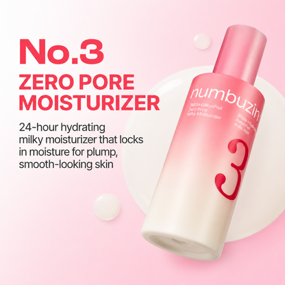 NUMBUZIN No.3 Bifida Bakuchiol Zero Pore Milky Moisturizer 150ml
