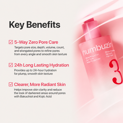 NUMBUZIN No.3 Bifida Bakuchiol Zero Pore Milky Moisturizer 150ml