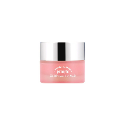 PETITFEE Oil Blossom Lip Mask - Camellia Seed Oil is a nourishing overnight treatment that deeply hydrates and softens lips. Formulated with Camellia Seed Oil, Shea Butter, and Jojoba Oil, this rich lip mask locks in moisture, repairs dryness, and restores suppleness. Infused with botanical extracts like Turmeric Root and Moringa Seed Oil, it helps soothe and protect the delicate lip area, leaving lips smooth, plump, and refreshed by morning.