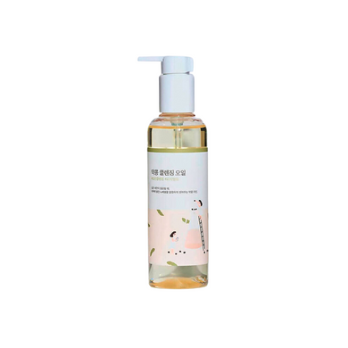 ROUND LAB Soybean Cleansing Oil is a gentle yet effective cleansing oil that melts away makeup and impurities while nourishing the skin. Formulated with Soybean Oil, Sunflower Seed Oil, and Squalane, it hydrates and maintains the skin's moisture barrier. Enriched with Ceramides and botanical oils like Rosemary and Bergamot, this cleansing oil leaves the skin soft, smooth, and refreshed without any greasy residue. Suitable for all skin types, it offers a deep cleanse while keeping the skin balanced and moist