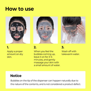 SOME BY MI Charcoal BHA Pore Clay Bubble Mask 120g