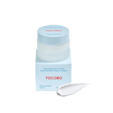 TOCOBO Multi Ceramide Cream is a deeply hydrating and nourishing moisturizer formulated with a blend of multiple Ceramides to strengthen the skin barrier and lock in moisture. Enriched with Squalane, Shea Butter, and Hyaluronic Acid, it delivers long-lasting hydration while improving skin elasticity. The lightweight yet rich formula absorbs quickly, leaving the skin feeling soft, smooth, and protected. Ideal for all skin types, especially dry and sensitive skin, this cream helps restore and maintain a healt