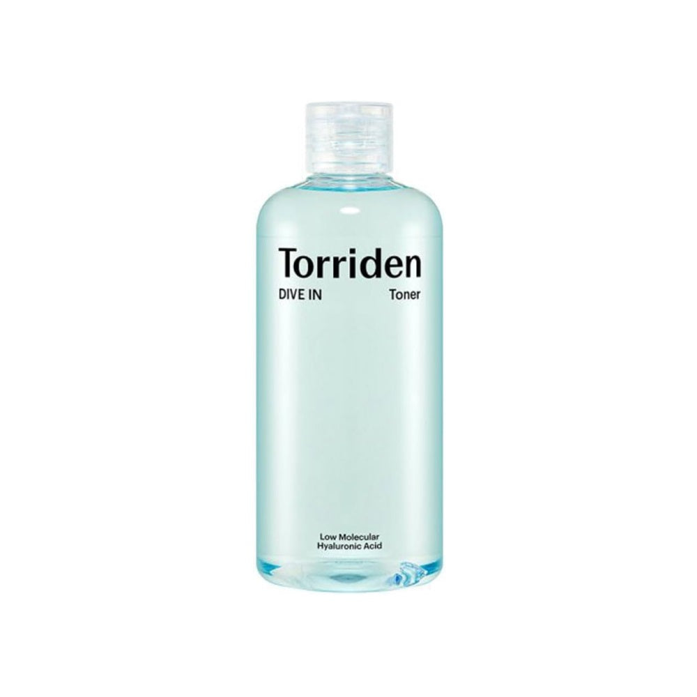 TORRIDEN DIVE-IN Low Molecular Hyaluronic Acid Toner is a hydrating toner designed to deliver deep moisture and refresh the skin. Formulated with multiple forms of low molecular Hyaluronic Acid, it provides intense hydration that penetrates deeply for long-lasting moisture. Enriched with soothing ingredients like Panthenol and Allantoin, this toner helps calm the skin while restoring balance. Its lightweight formula absorbs quickly, making it ideal for all skin types, especially dehydrated skin, leaving the