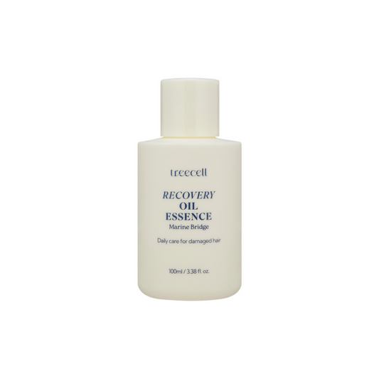 TREECELL Recovery Oil Essence is a lightweight, nourishing hair oil that helps repair and smooth dry, damaged strands. Enriched with Jojoba, Argan, and Camellia Oils, along with Hydrolyzed Silk and Keratin, it adds shine, reduces frizz, and strengthens hair. Ideal for daily use on damp or dry hair.