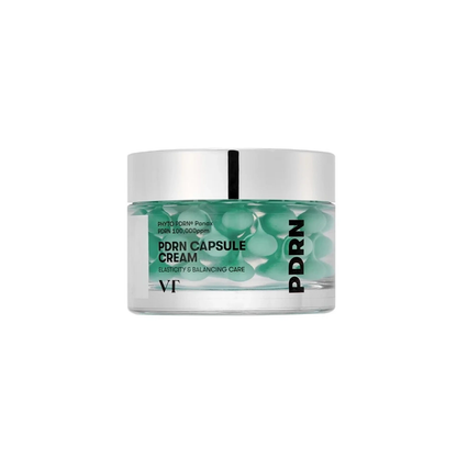 VT PDRN Capsule Cream 100 is a nourishing and hydrating formula designed to improve skin elasticity and support a healthy skin barrier. Enriched with Niacinamide, Panthenol, and Squalane, it helps brighten, soothe, and deeply moisturize the skin. Multiple forms of Hyaluronic Acid provide long-lasting hydration, while Ceramide NP strengthens the skin barrier. Infused with PDRN, peptides, and botanical extracts like Ginseng and Turmeric, this cream helps firm and revitalize the skin, leaving it smooth, plump,