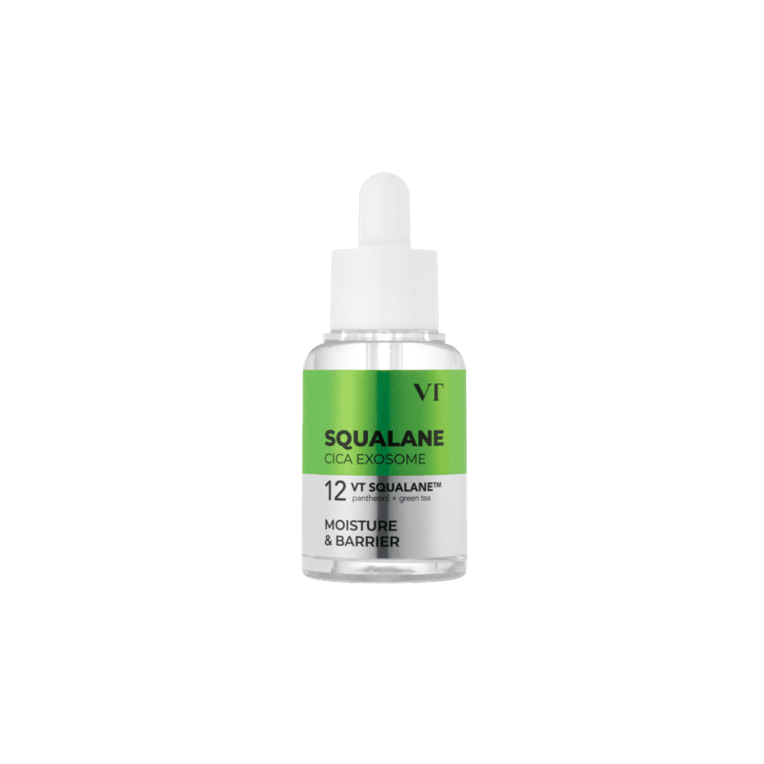 VT Squalane S4 Moisture Ampoule is a deeply hydrating serum designed to strengthen the skin moisture barrier and keep skin balanced. Formulated with plant-derived Squalane, it helps lock in moisture while improving softness and elasticity. Cica Exosome provides intensive soothing care, while Green Tea Extract helps maintain a healthy oil-water balance. Niacinamide and Panthenol support skin clarity and comfort, while Ceramide NP reinforces the skin barrier. The rich yet fast-absorbing texture delivers long-
