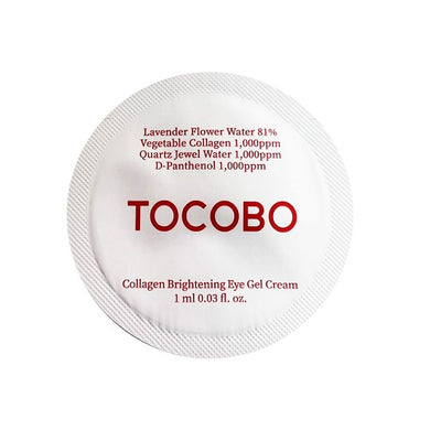 Sample of TOCOBO Collagen Brightening Eye Gel Cream
