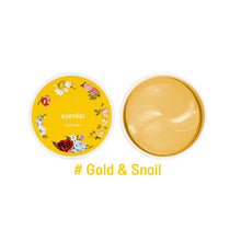 Load image into Gallery viewer, EYENLIP Gold and Snail Hydrogel Eye Patch 60ea