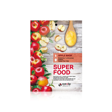 EYENLIP Super Food Apple Mask is designed to refresh and brighten your complexion. Infused with Apple Fruit Extract, this mask provides a rich source of antioxidants that help protect the skin from environmental damage while enhancing its natural radiance. The inclusion of Centella Asiatica and various plant extracts like Green Tea and Licorice soothe and improve the skin's texture, reducing redness and promoting a more even tone. Sodium Hyaluronate ensures deep hydration, leaving the skin feeling smooth an