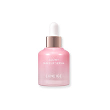 Load image into Gallery viewer, LANEIGE Glowy Makeup Serum is a hydrating and illuminating serum that preps your skin for a flawless makeup application. Infused with a blend of nourishing ingredients like Olive Fruit Oil, Jojoba Seed Oil, and Ceramides, this serum provides deep moisture while creating a smooth, radiant base. The lightweight formula includes Diamond Powder and Mica to add a subtle glow, enhancing your complexion&#39;s natural luminosity. Perfect for achieving a dewy, long-lasting makeup look, it also helps to improve skin text