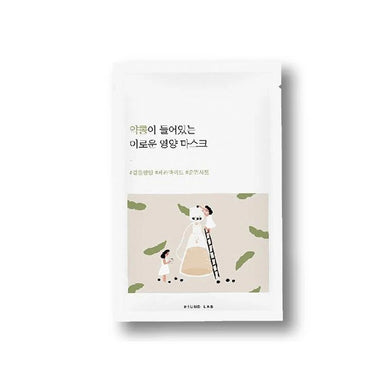 ROUND LAB Soybean Nourishing Mask Sheet is a hydrating and revitalizing mask infused with Glycine Max (Black Soybean) Seed Extract (1,000 ppm) to nourish and strengthen the skin. Enhanced with Ceramide NP, Cholesterol, Allantoin, and Adenosine, this mask helps to moisturize, soothe, and improve the skin's elasticity, offering anti-aging benefits. The addition of Hydrogenated Lecithin and Caffeine aids in reinforcing the skin barrier and revitalizing tired skin, leaving it soft, smooth, and radiant. Ideal fo