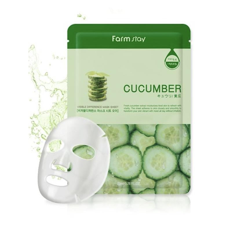 FARM STAY Visible Difference Cucumber Sheet Mask