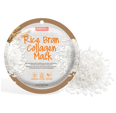 PUREDERM Rice Bran Collagen Mask